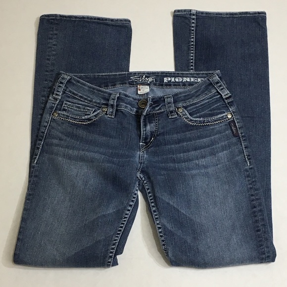 Silver Jeans Boot Cut Med Wash Stretch 26 - Picture 4 of 8